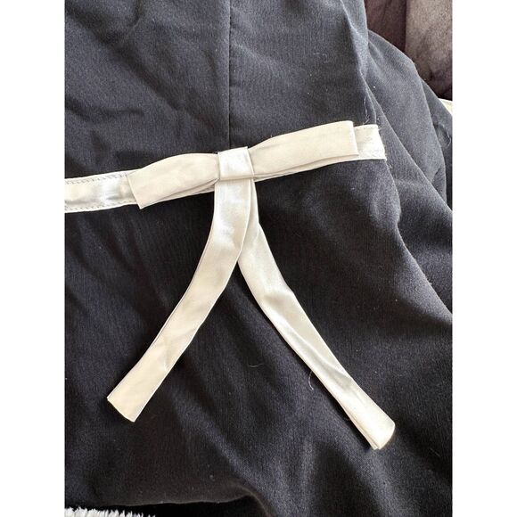 Vintage Y2K BCX Black Satin Trim Fit & Flare Dress Cocktail Party Dress size XS - Picture 10 of 11